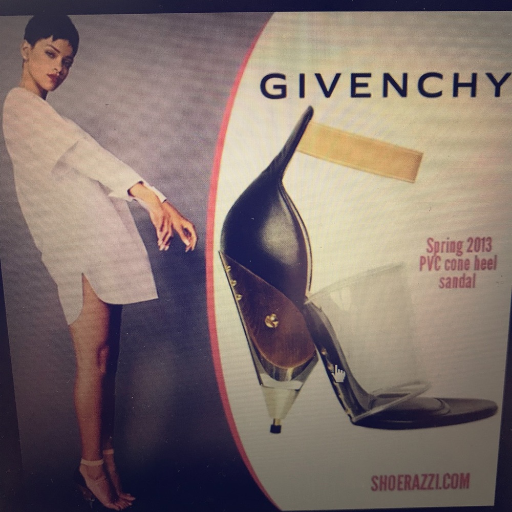 COPY - COPY - Authentic Givenchy PVC Cone heel sandals